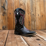 Bota Texana Feminina Cara de Boi Rosa