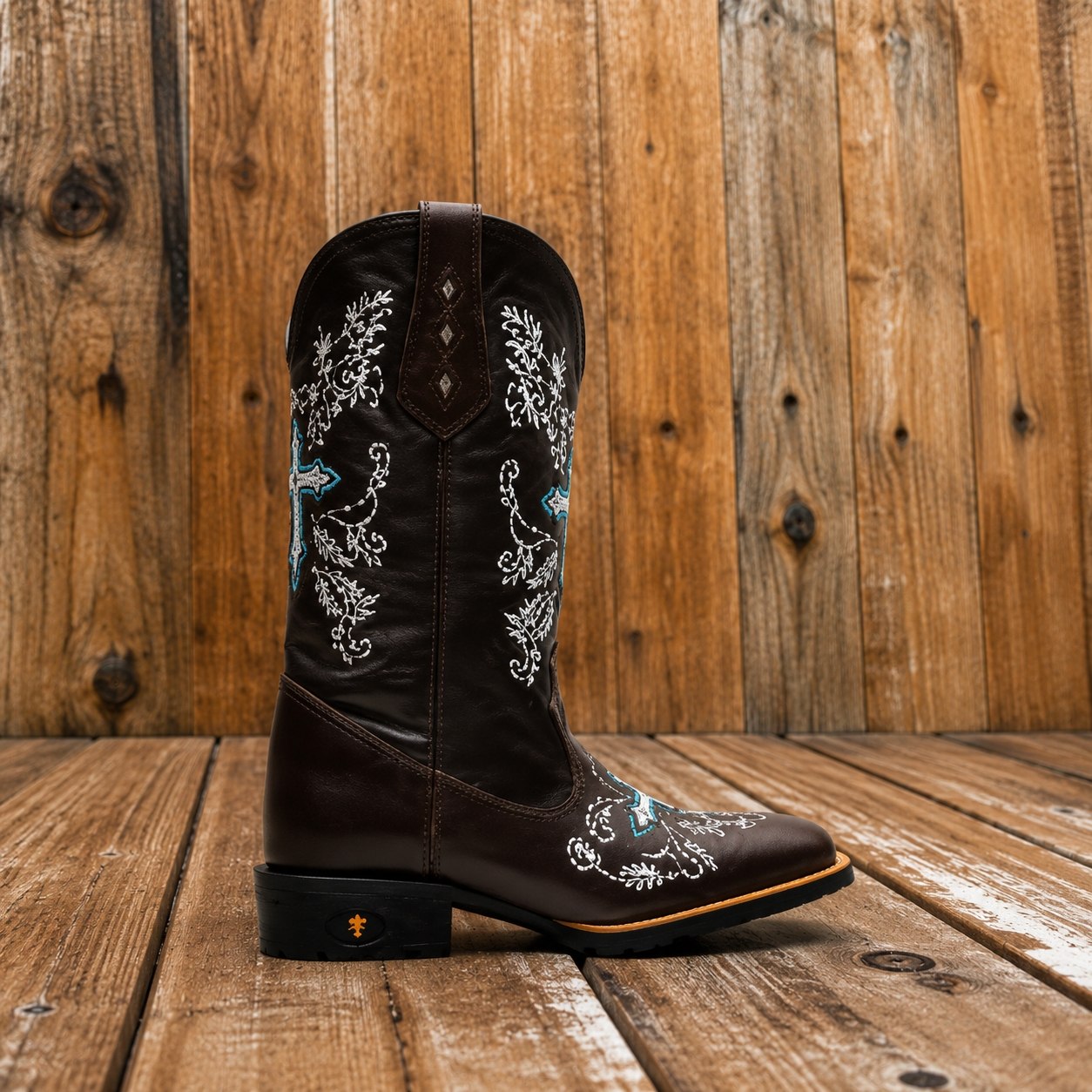 Bota Texana Feminina Cruz Azul