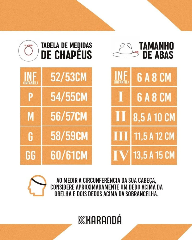 CHAPÉU C DUPLO AMERICANO LP ABA M (MOLDADO)