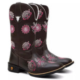 Bota Texana Feminina Mandala Rosa