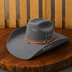 Chapeu 3 Cravos Americano Cinza